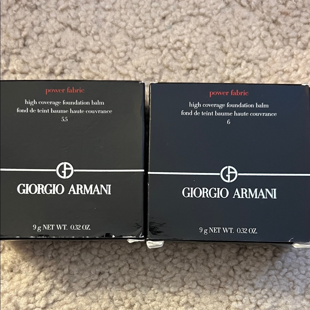 Giorgio Armani Power Fabric Foundation Balm in shades 5.5 and 6
